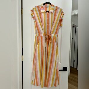 Loft linen blend dress